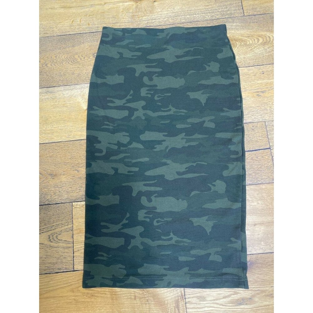 Sanctuary Camo Camouflage Ponte Midi Pencil Skirt - Picture 3 of 6